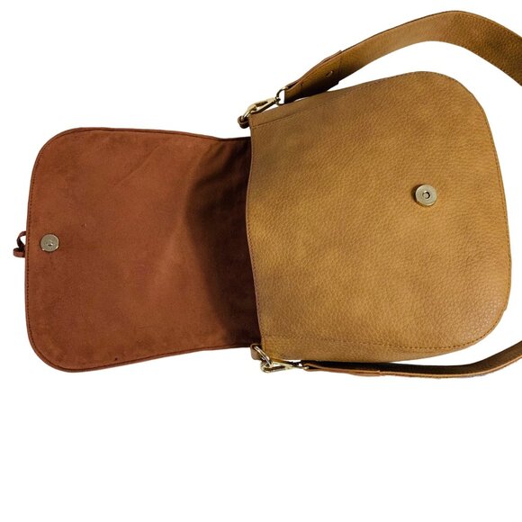 Madden Brown Saddle Bag Flap Fringe Tassel Wide Hippie Strap Aztec VTG Inspired - Picture 5 of 16